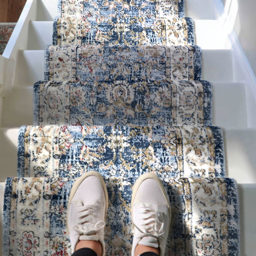 Indira Elysium Midnight Blue Roll Runner IND-106