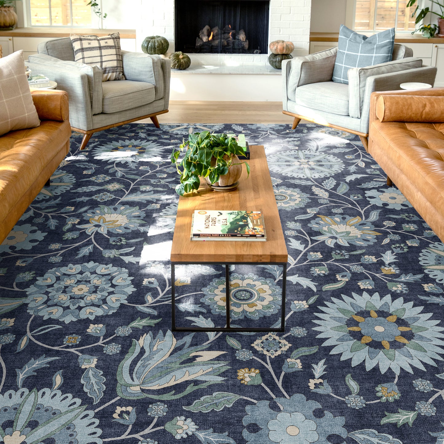 Kings Court Charlotte Blue Rug IP-KC-180