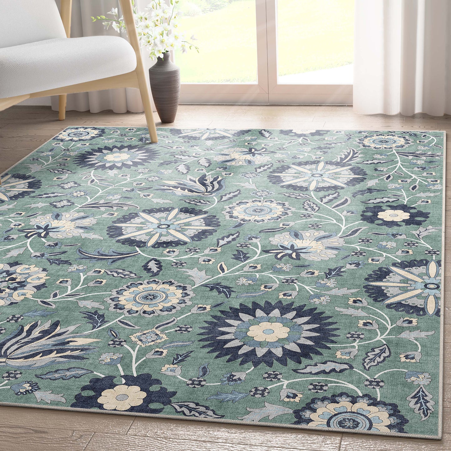 Kings Court Charlotte Green Rug IP-KC-181