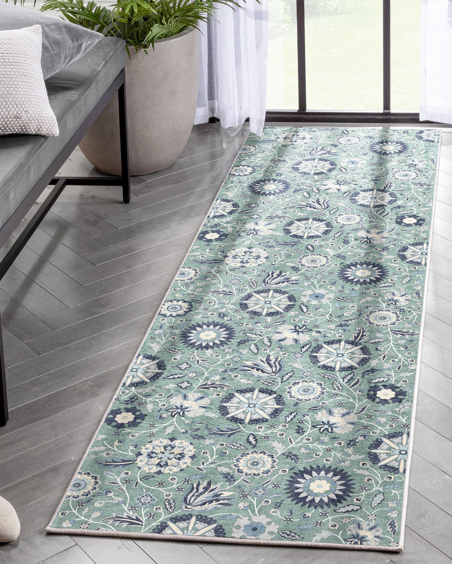 Kings Court Charlotte Green Rug IP-KC-181