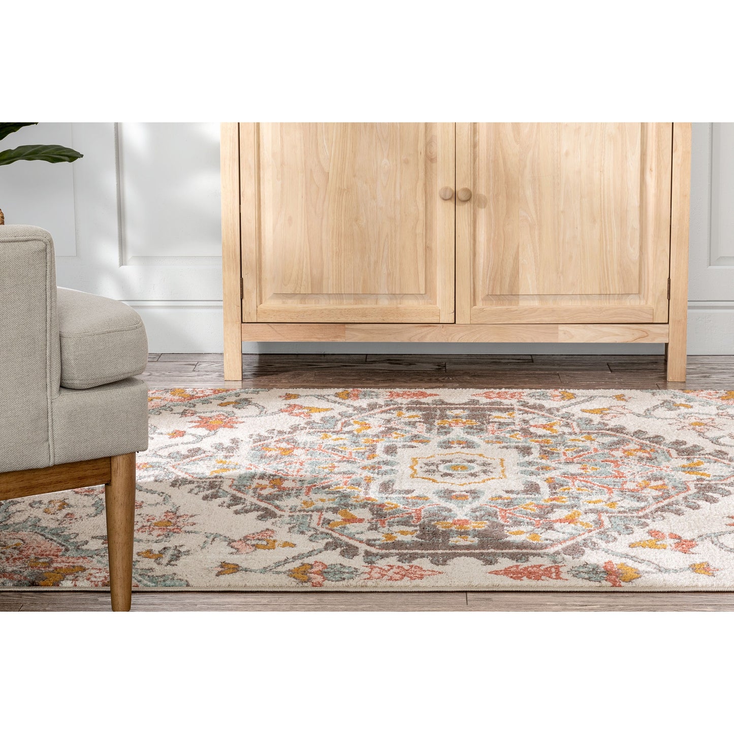 Gwendolyn Blush Bohemian Oriental Medallion Rug MC-199