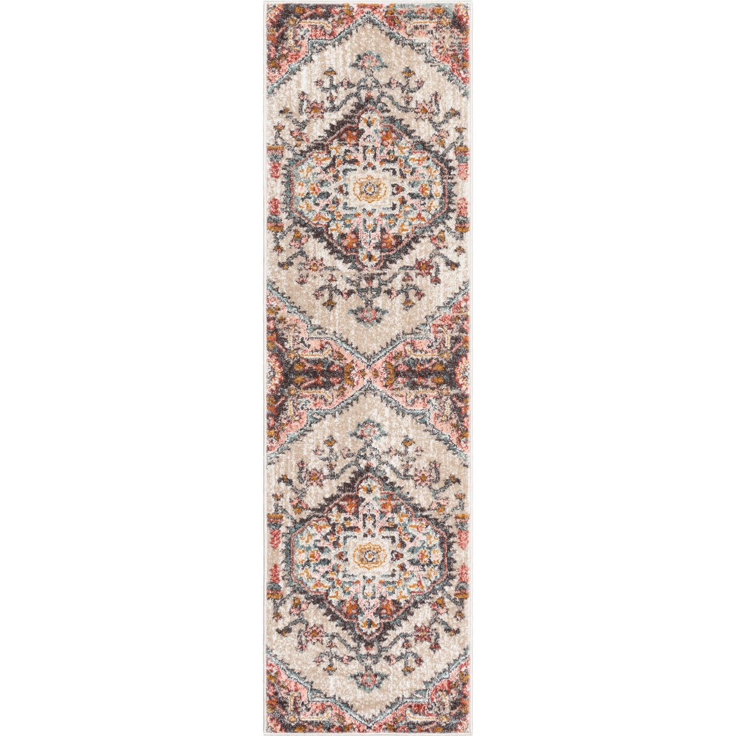 Gwendolyn Blush Bohemian Oriental Medallion Rug MC-199