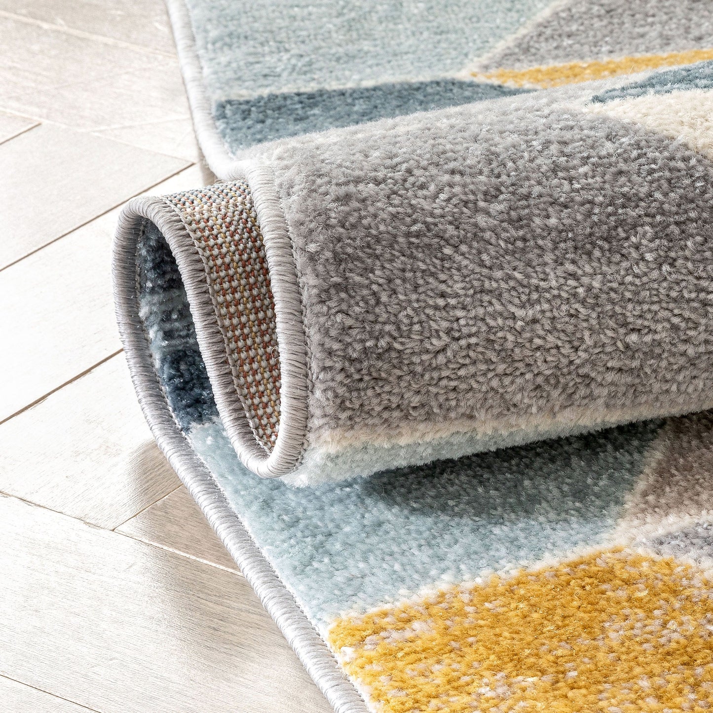 Maddox Blue Modern Geometric Rug MC-274