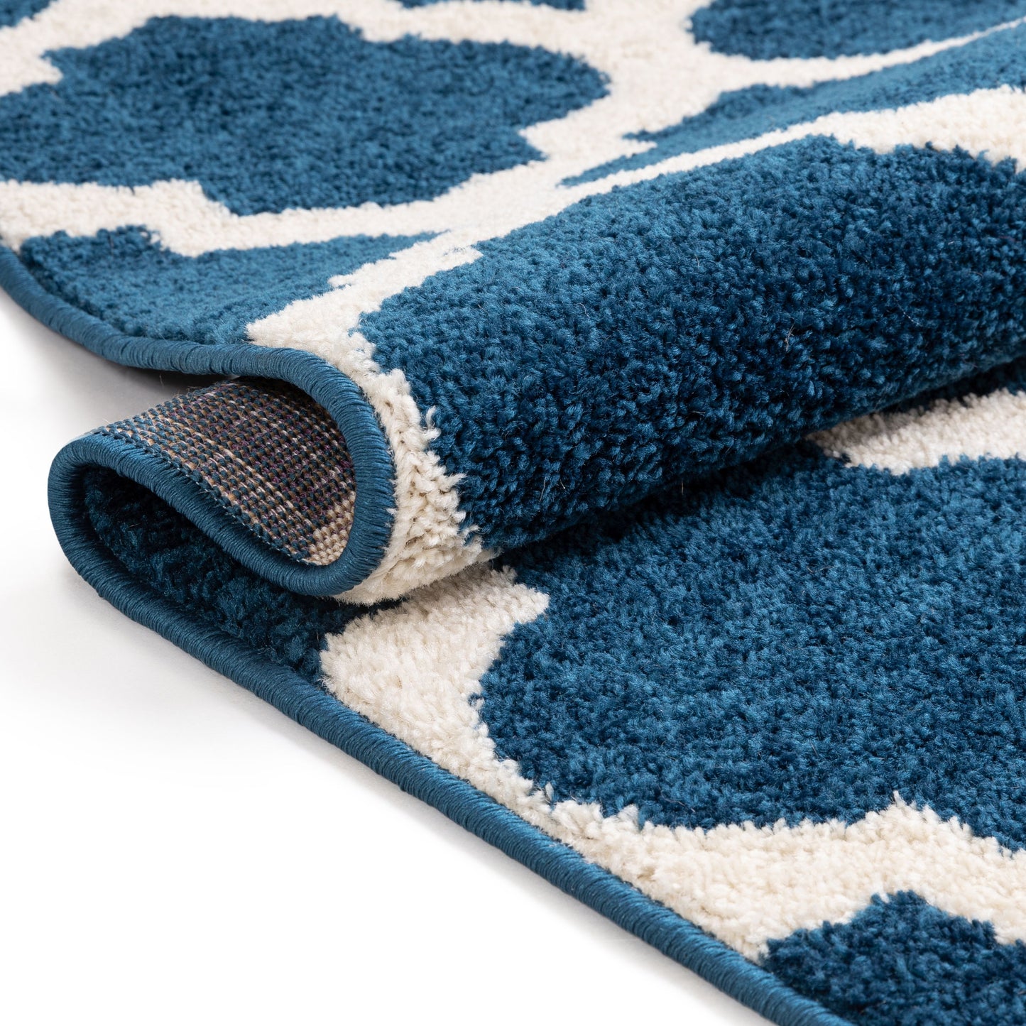 Zoe Blue Modern Trellis Rug MC-54