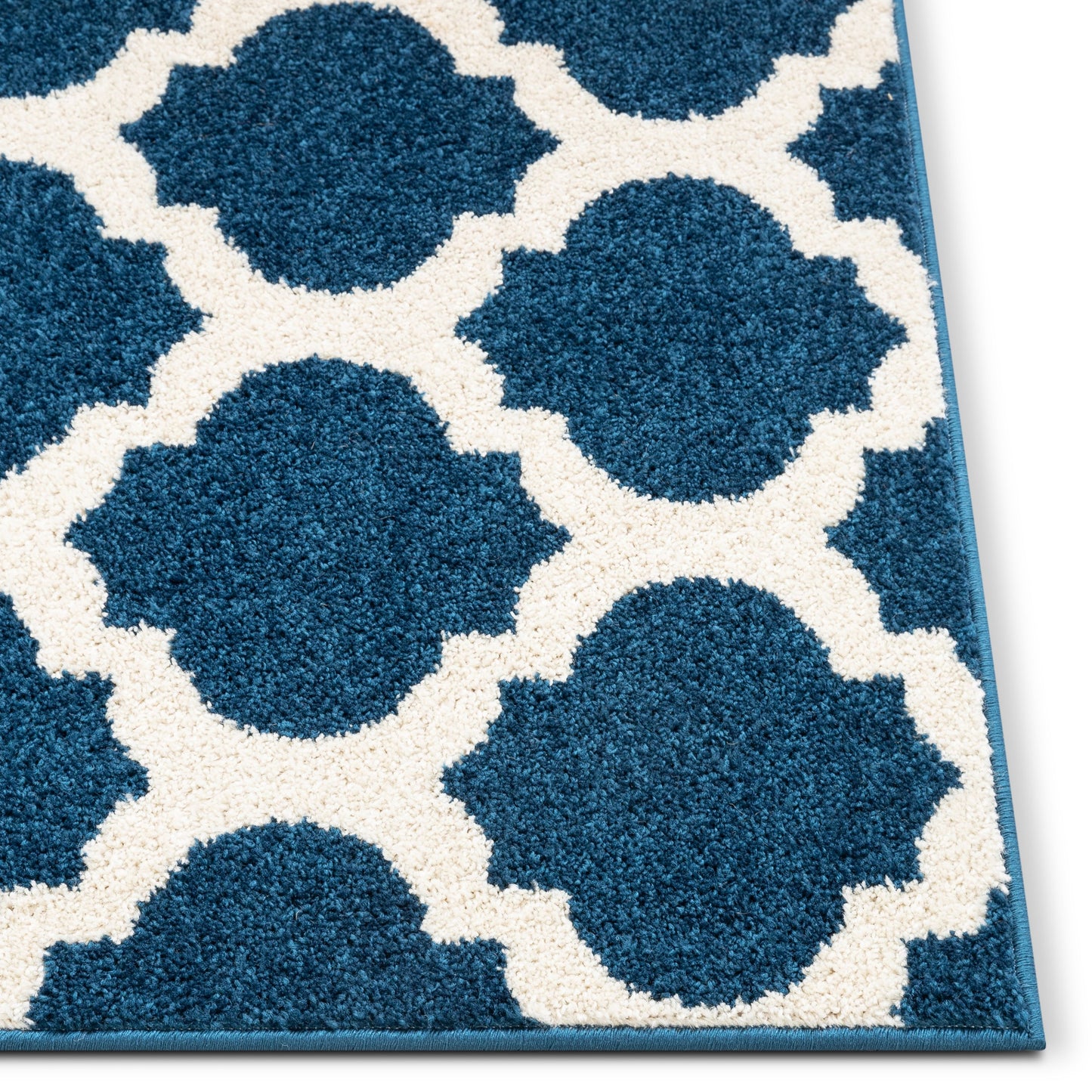 Zoe Blue Modern Trellis Rug MC-54