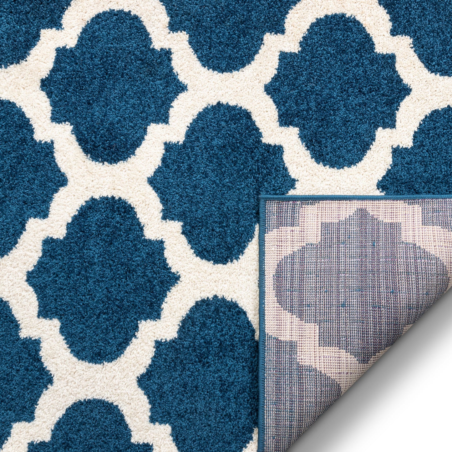 Zoe Blue Modern Trellis Rug MC-54