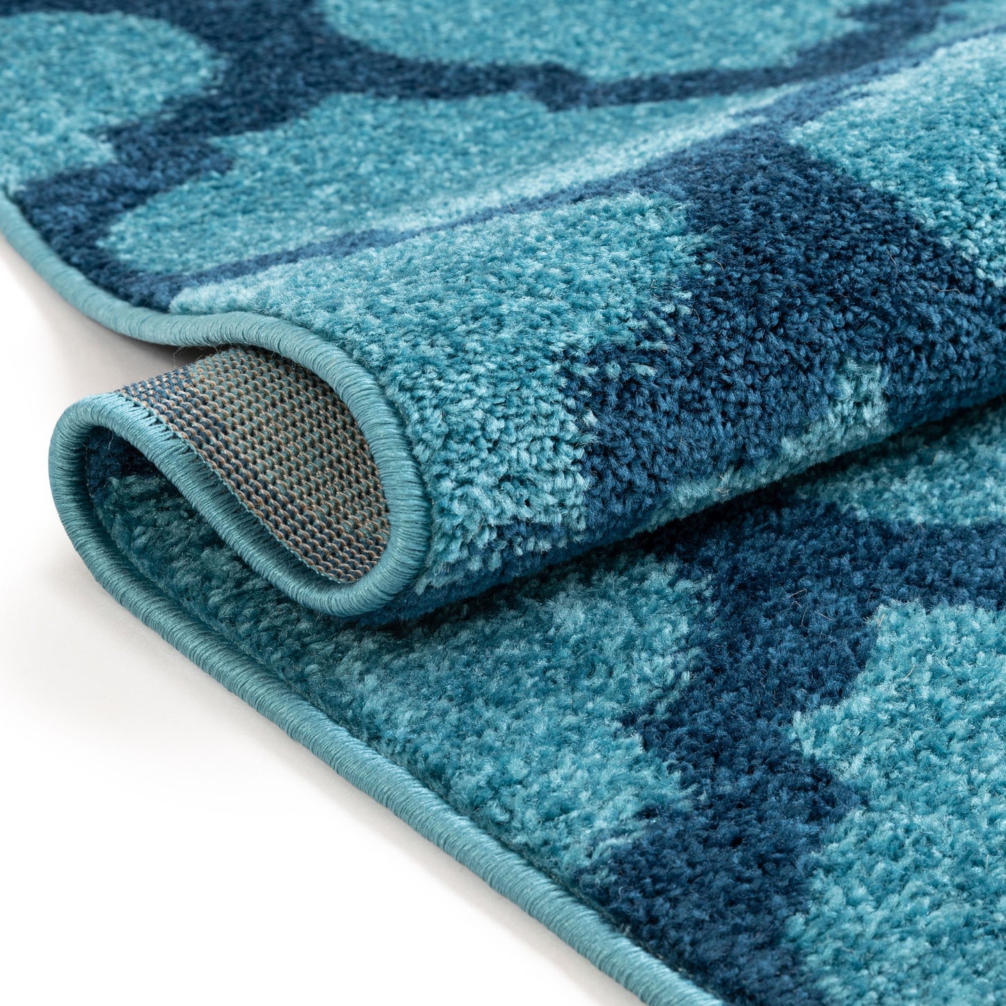 Zoe Light Blue Modern Trellis Rug MC-56