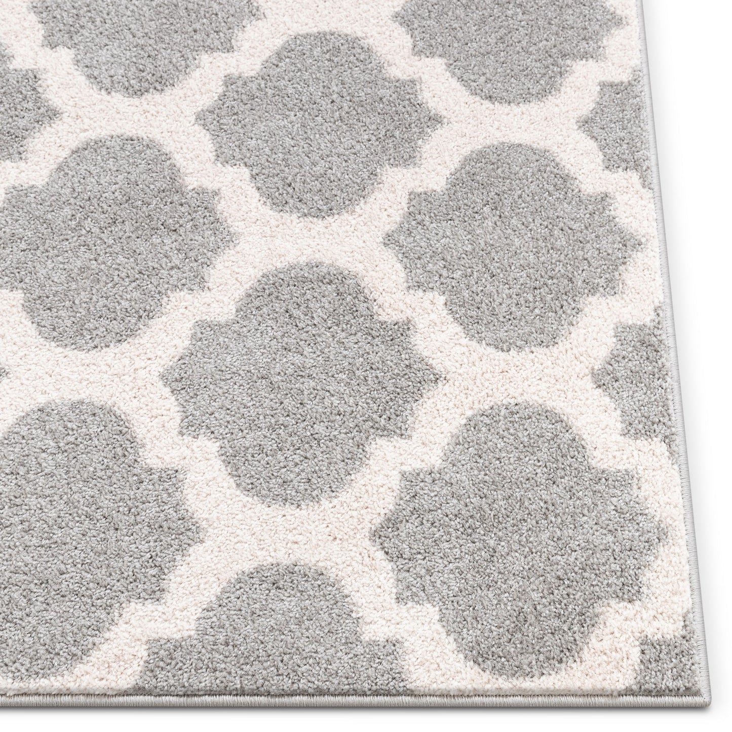 Zoe Grey Modern Trellis Rug MC-58