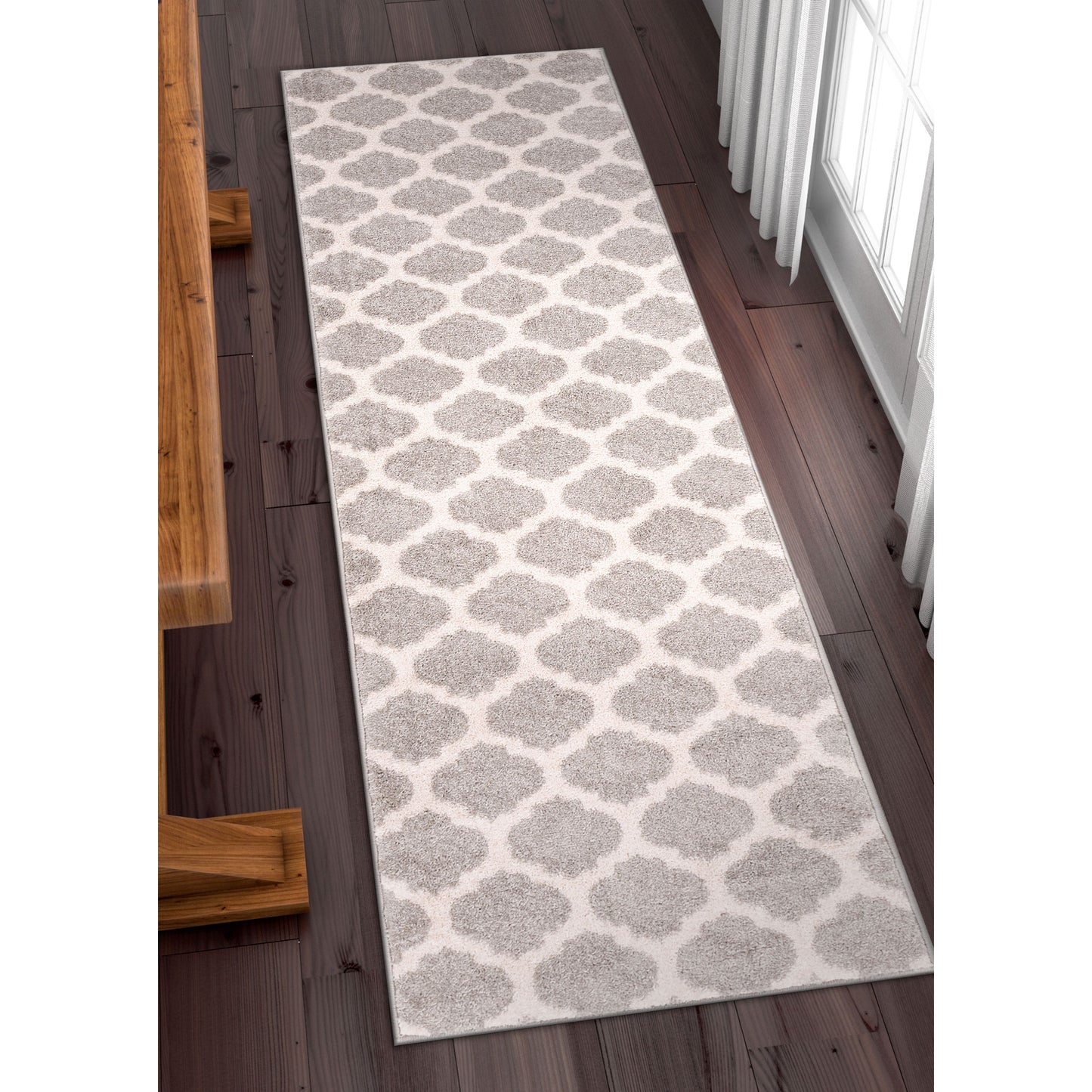 Zoe Grey Modern Trellis Rug MC-58