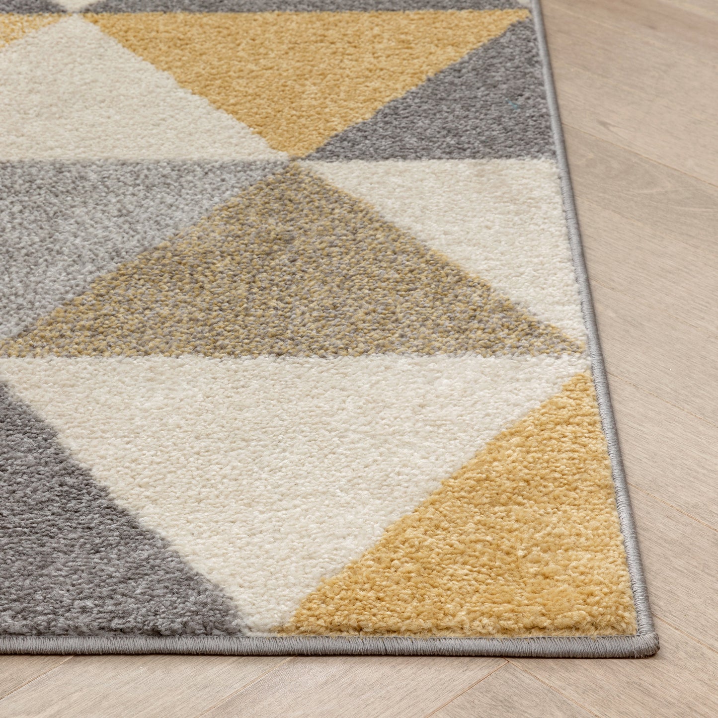Alvin Gold Modern Geometric Rug MC-62