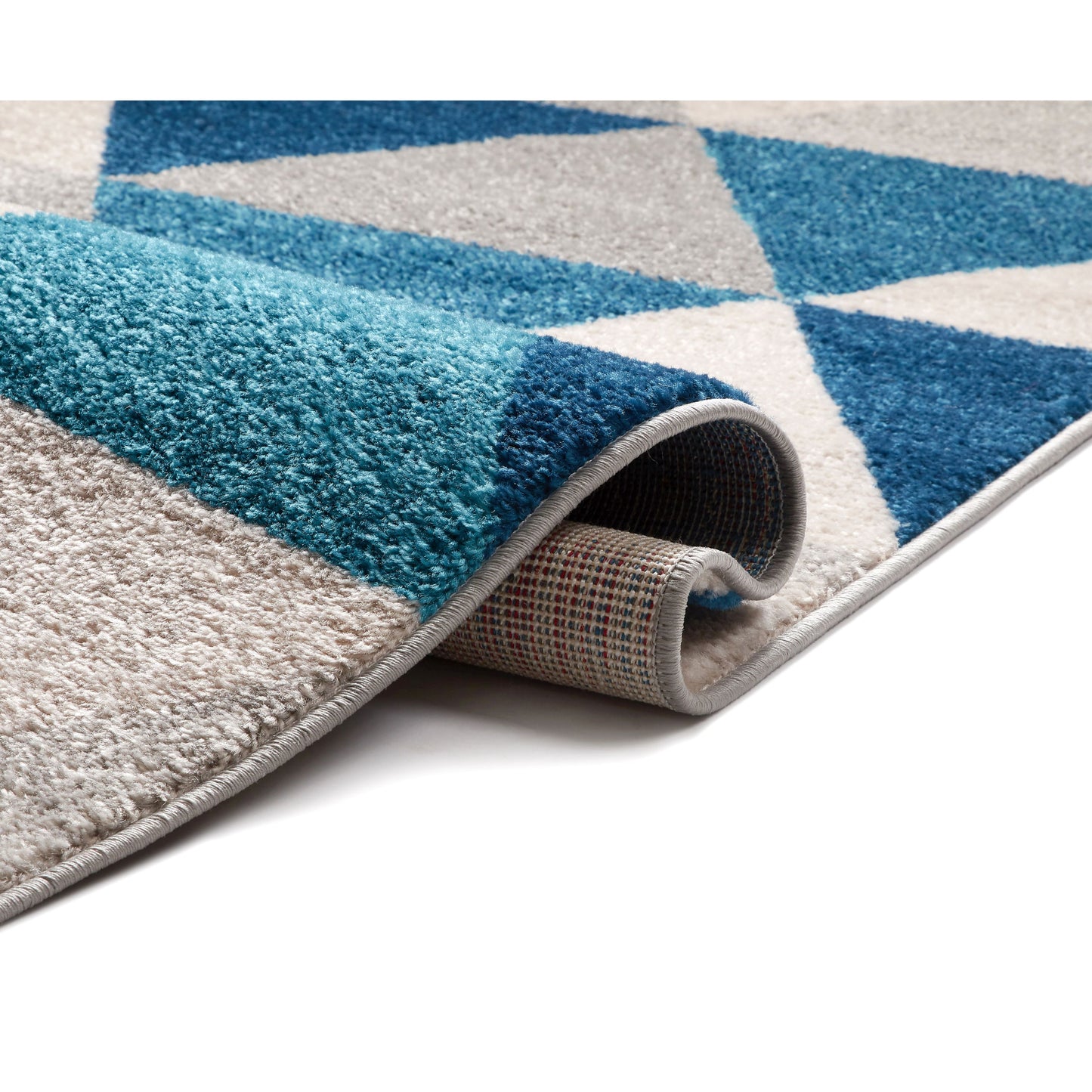 Alvin Blue Modern Geometric Rug MC-66