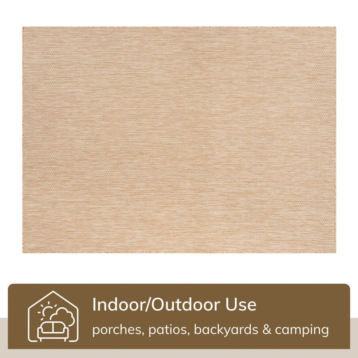 Leif Nordic Geometric Pattern Indoor Outdoor Natural Flatweave Rug MED-141