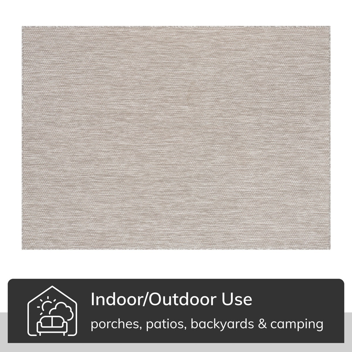Leif Nordic Geometric Pattern Indoor Outdoor Grey Flatweave Rug MED-147
