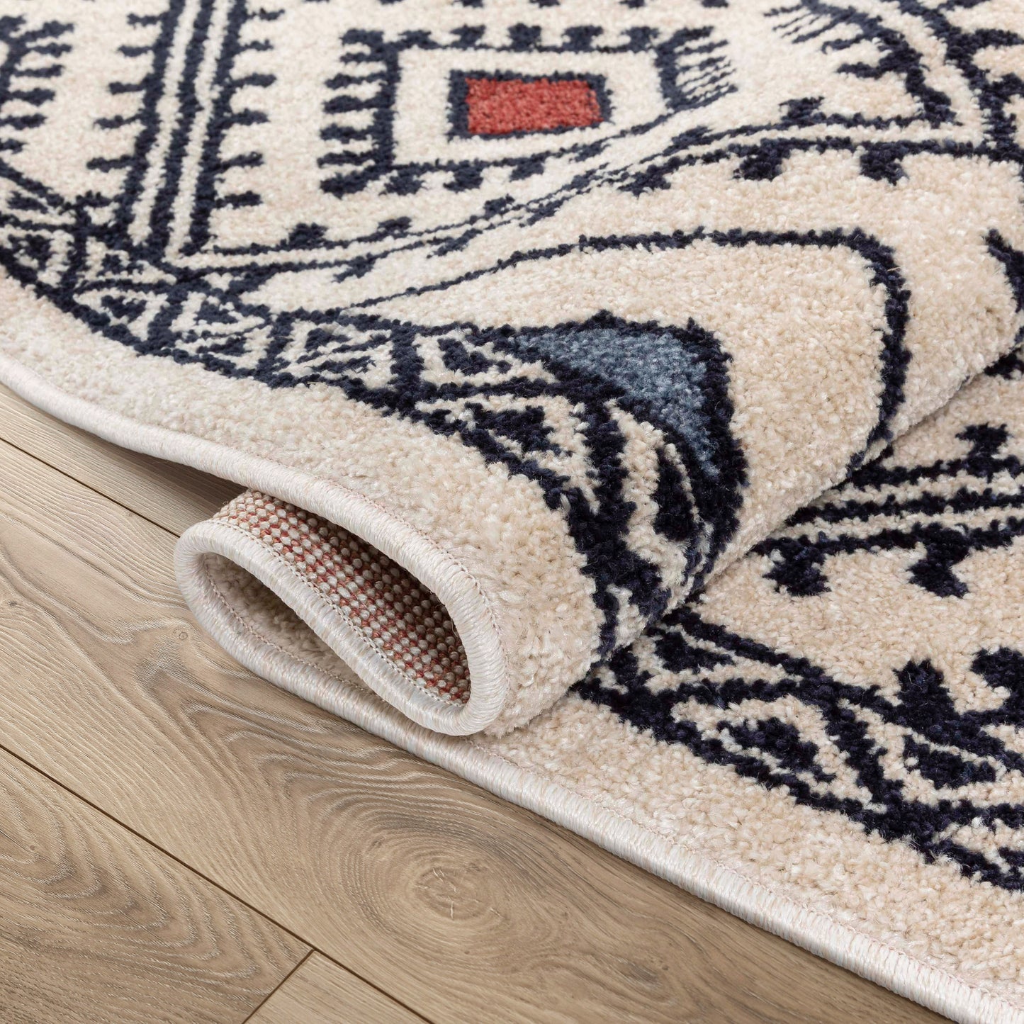 Moderne Bohemian Chic Tribal Moroccan Beige Rug MG-122