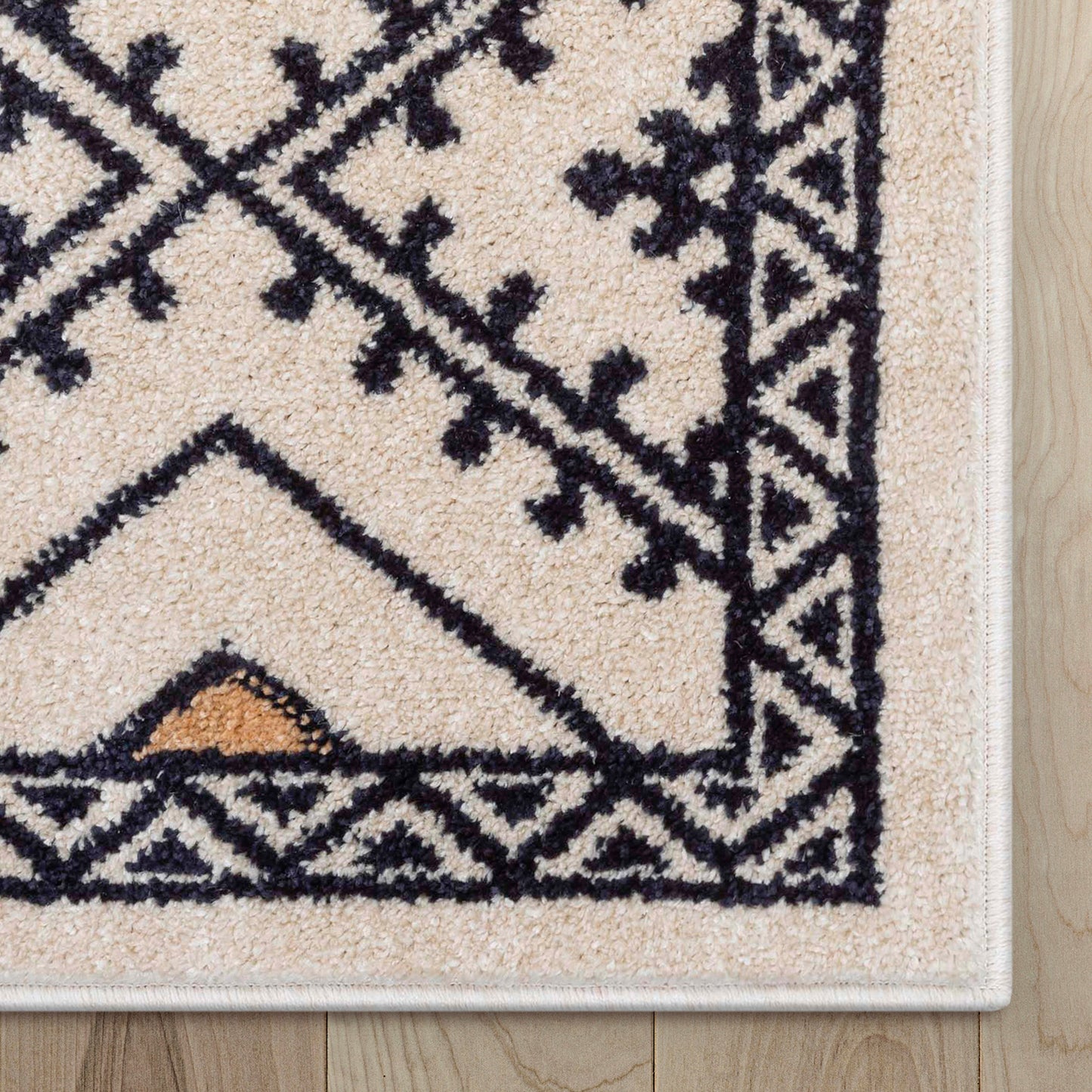 Moderne Bohemian Chic Tribal Moroccan Beige Rug MG-122