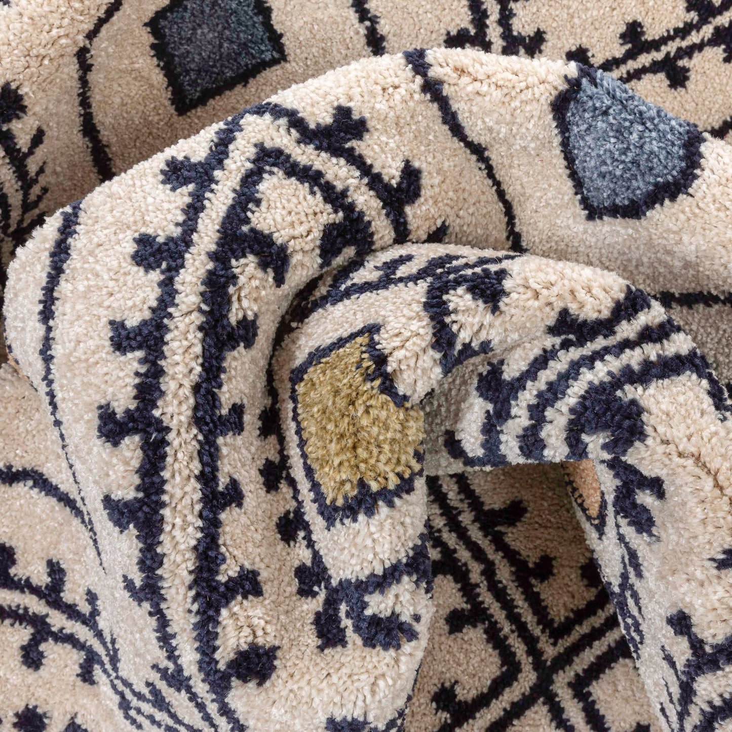 Moderne Bohemian Chic Tribal Moroccan Beige Rug MG-122