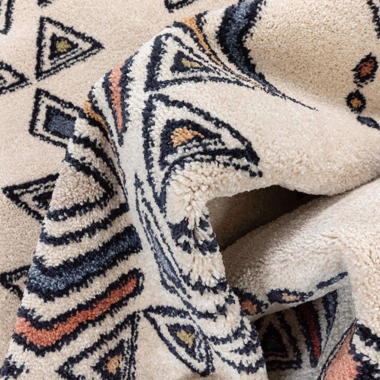 Huron Bohemian Vintage Tribal Beige Rug MG-152