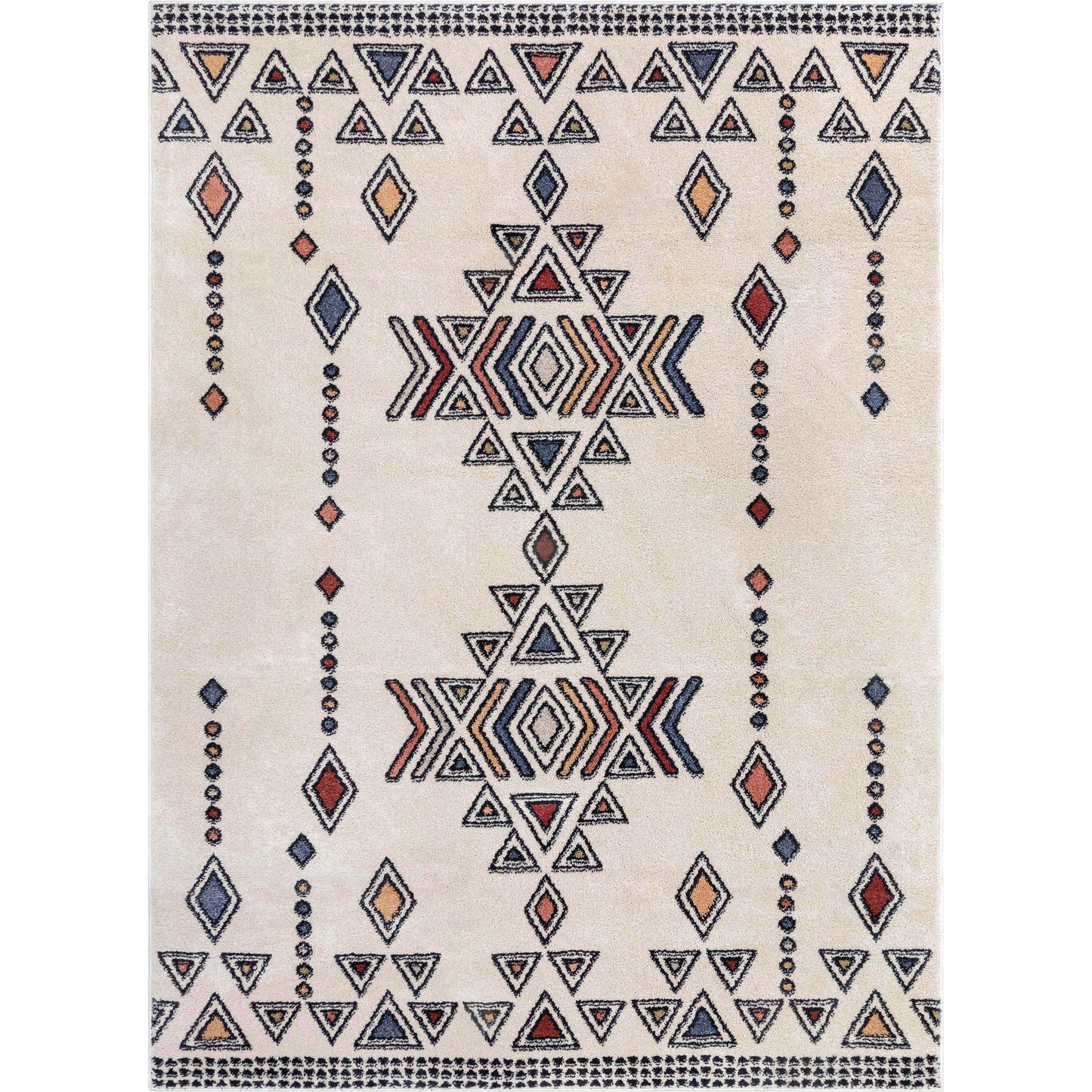 Huron Bohemian Vintage Tribal Beige Rug MG-152