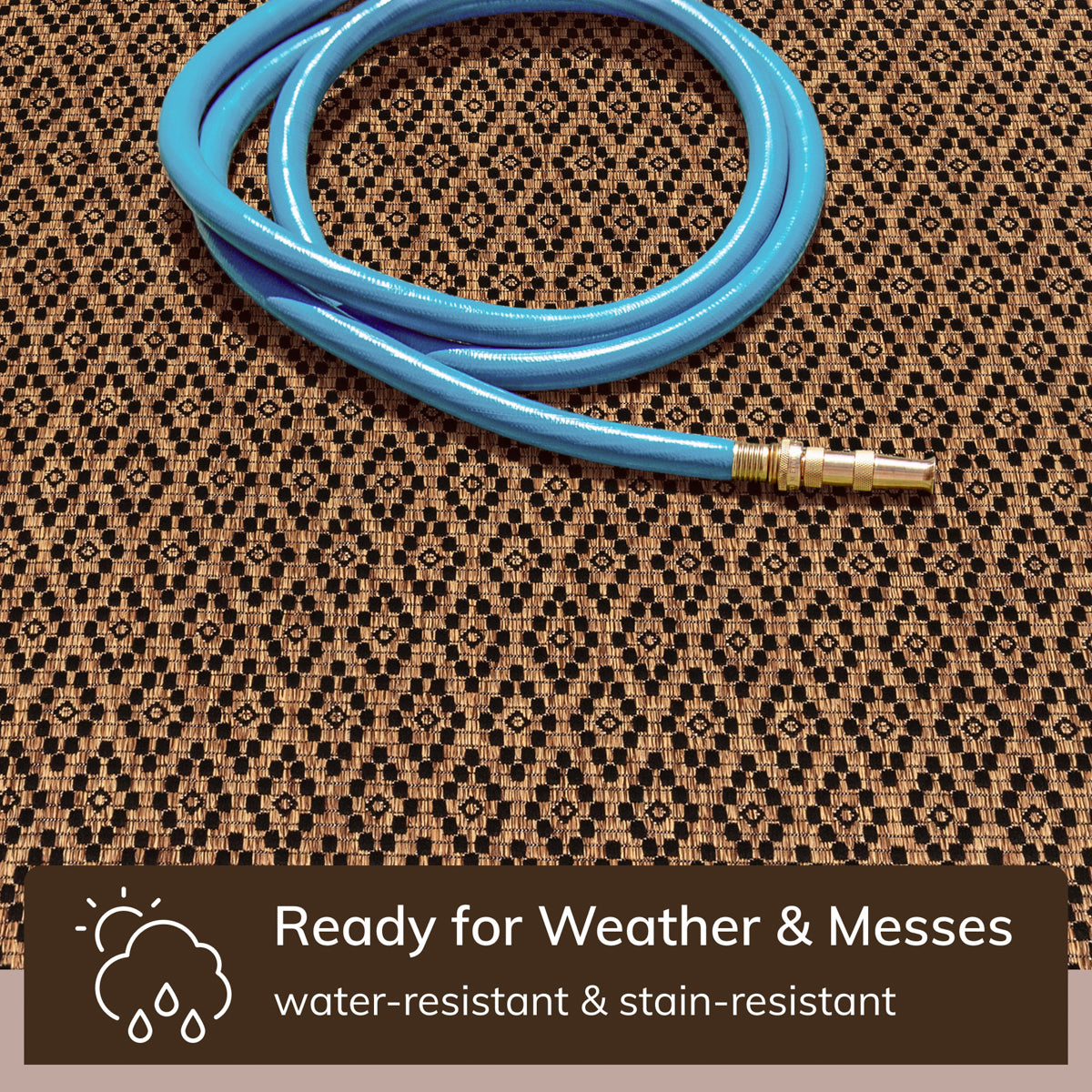 Sienna Moroccan Trellis Pattern Natural Indoor Outdoor Jute Rug MIL-102