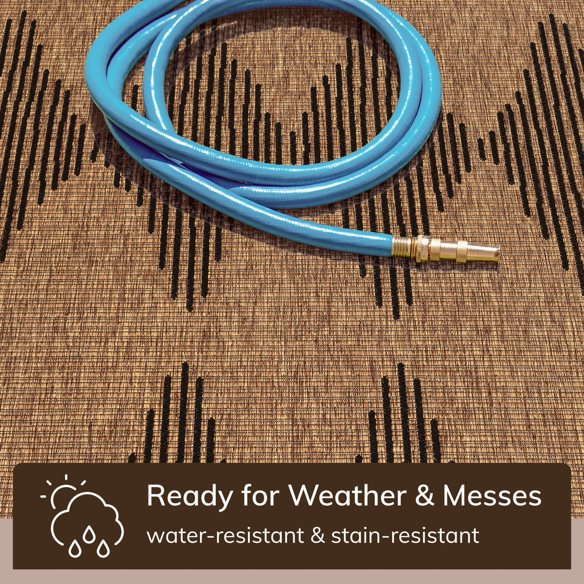 Kai Moroccan Diamond Pattern Natural Indoor Outdoor Jute Rug MIL-62