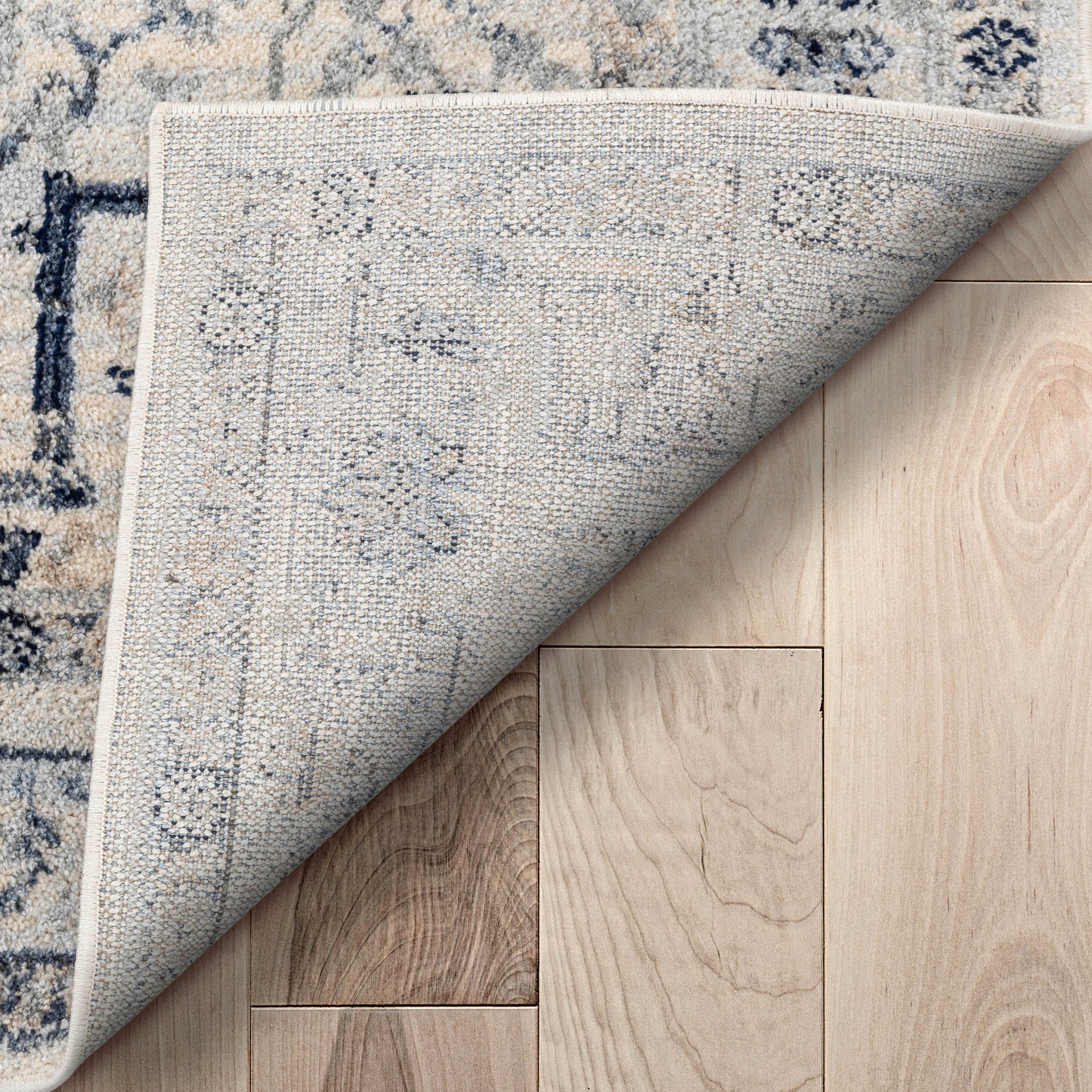 Omaha Leon Ivory Blue Rug OM-237