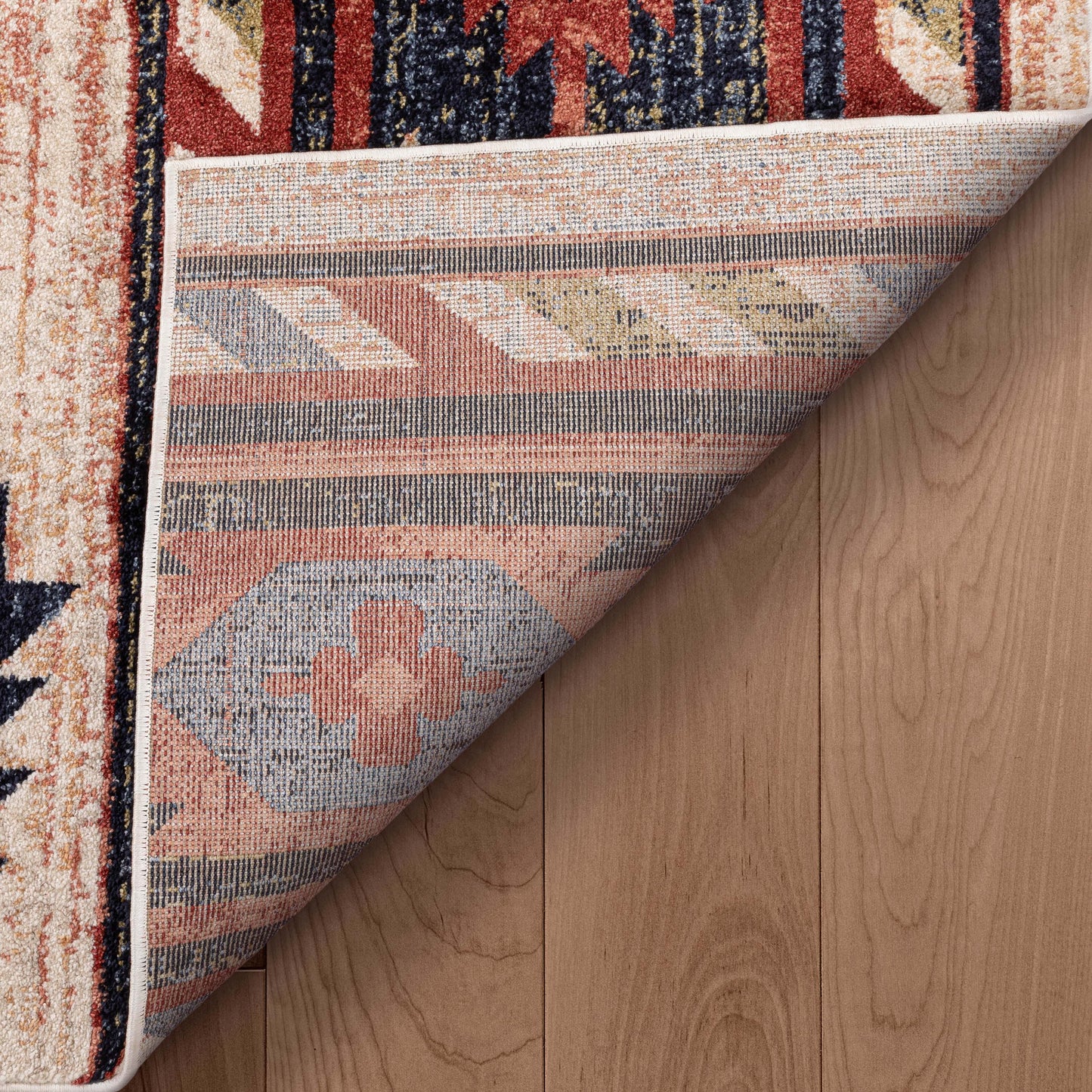 Lea Cream Traditional Southwestern Tribal Rug TU-102