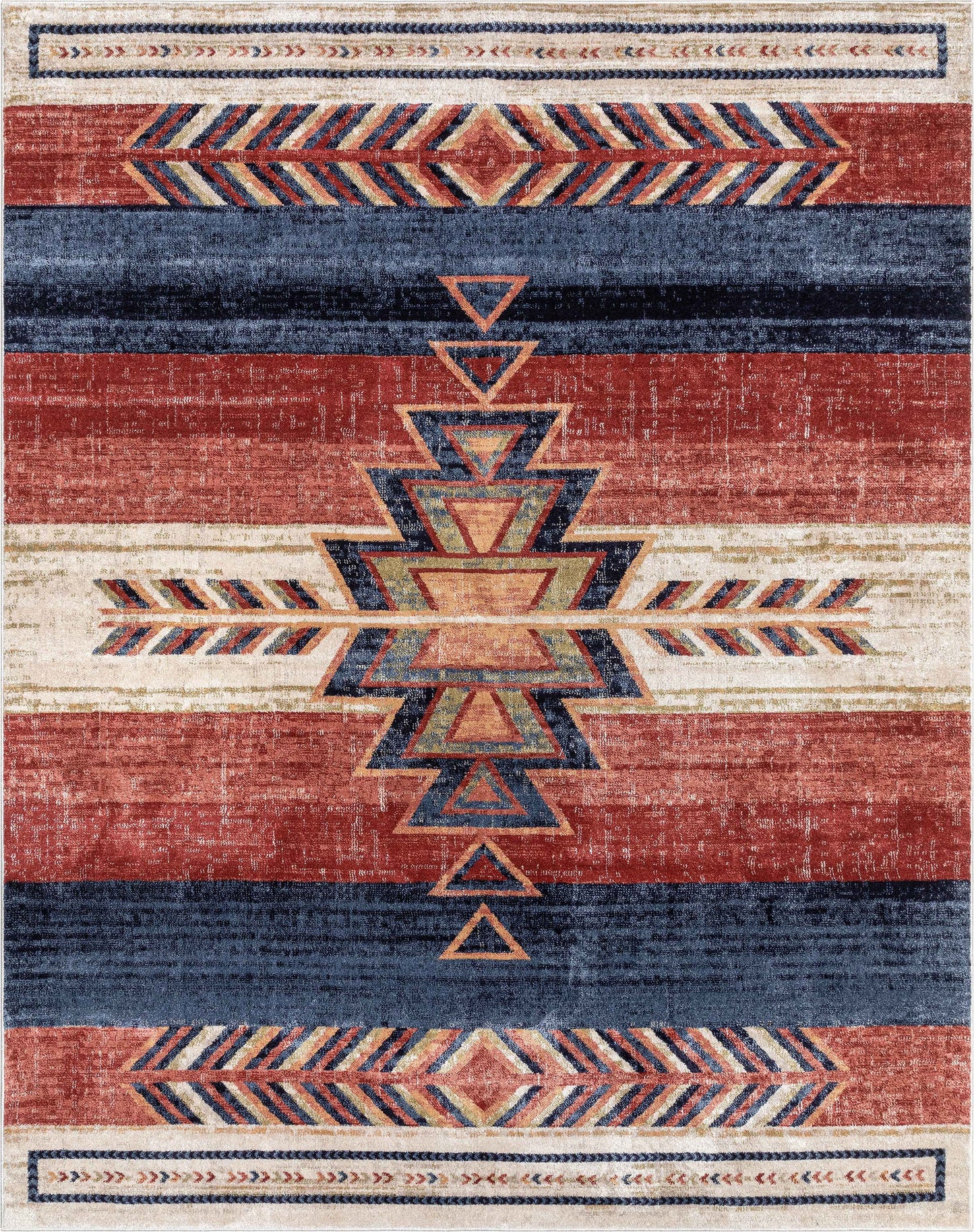 Dustin Southwestern Tribal Medallion Crimson Rug TU-140