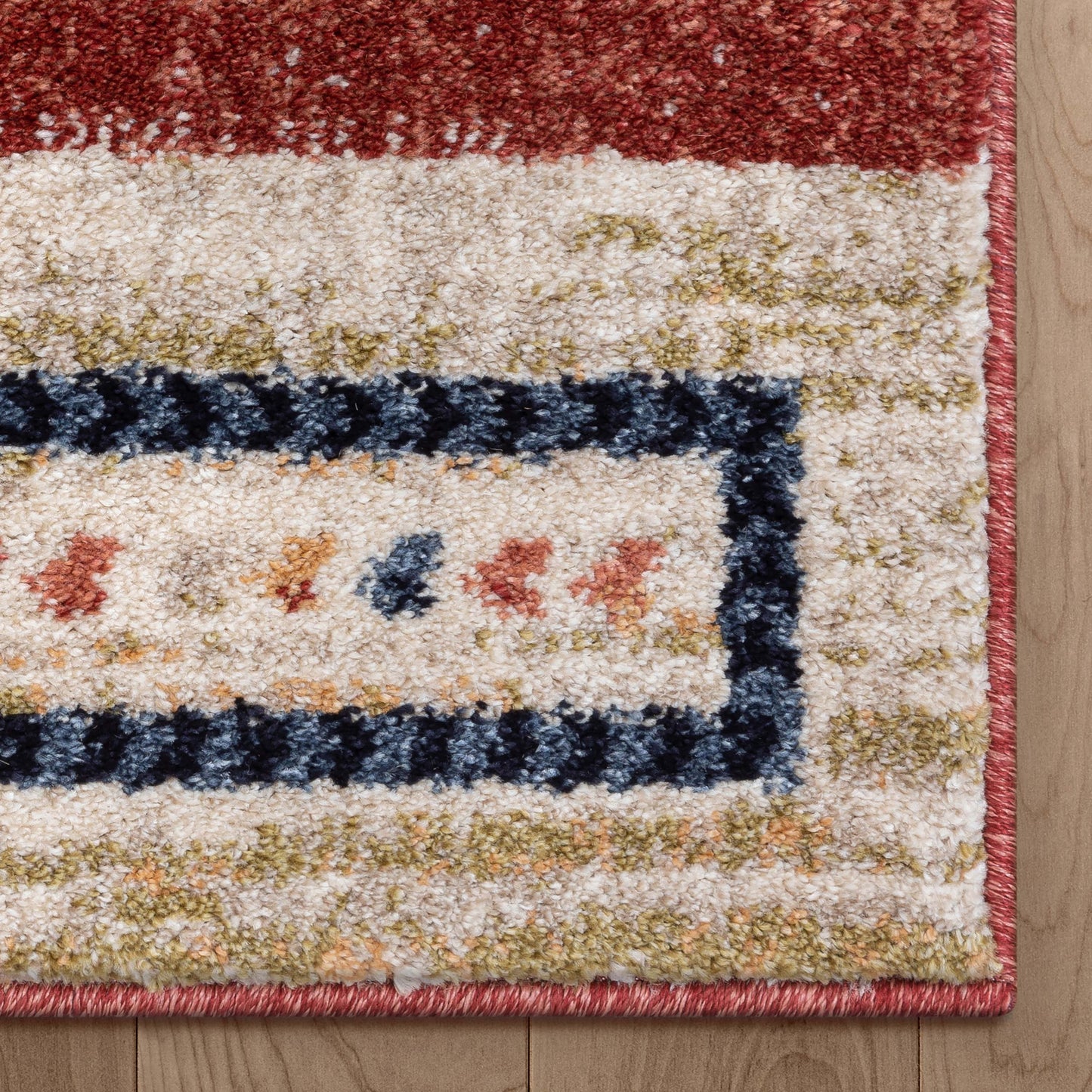 Dustin Southwestern Tribal Medallion Crimson Rug TU-140
