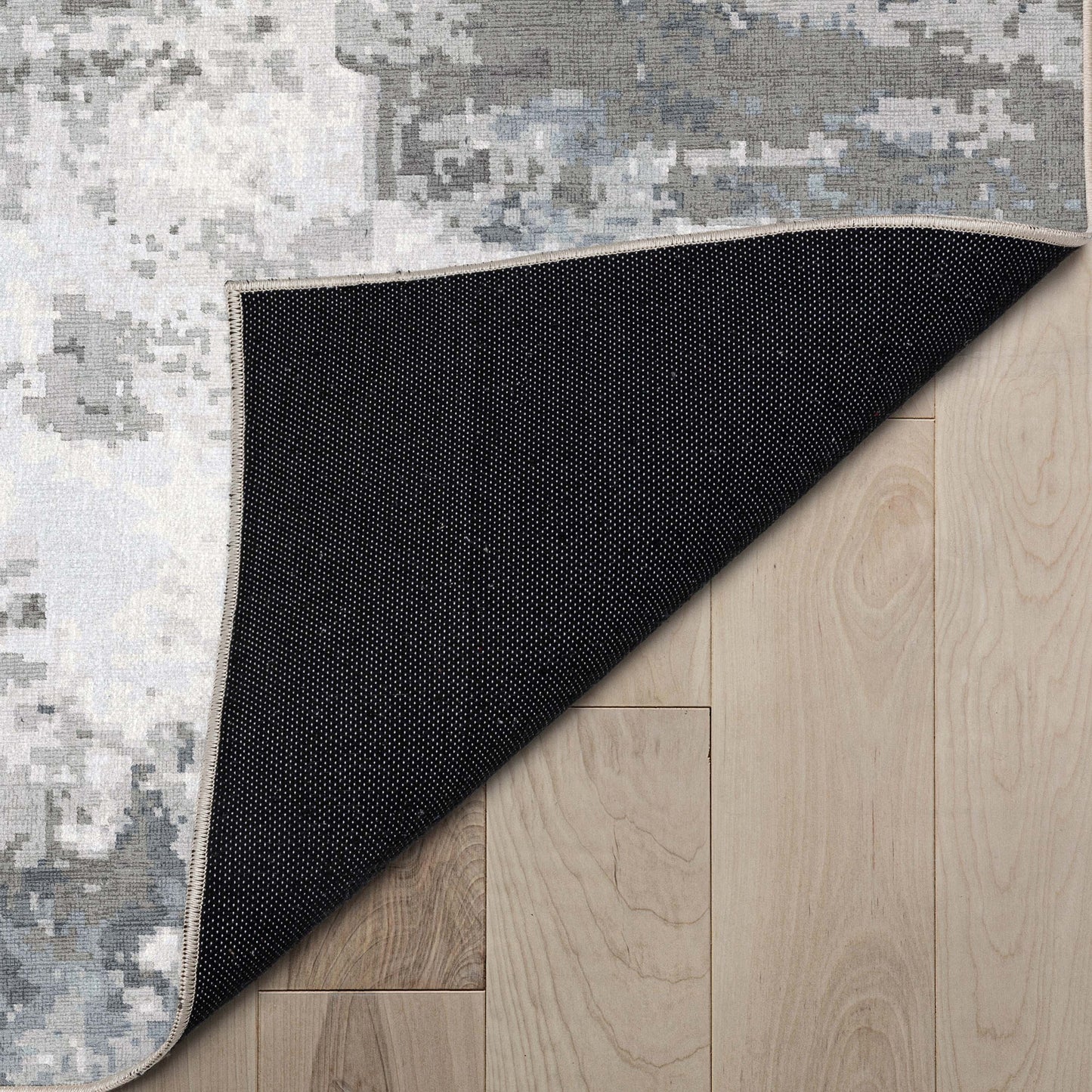 Abstract Marrakech Gray Rug W-AB-07A