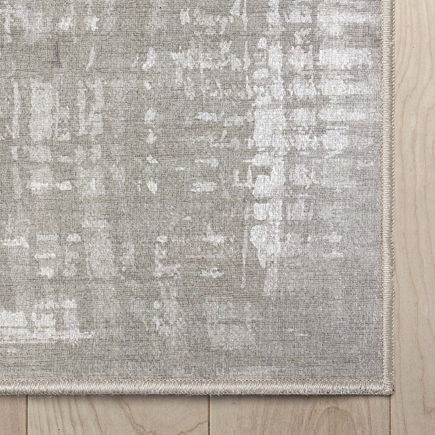 Abstract Bauhaus Beige Blue Rug W-AB-26A