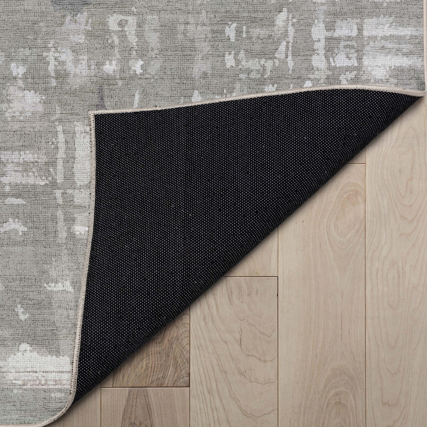 Abstract Bauhaus Beige Blue Rug W-AB-26A