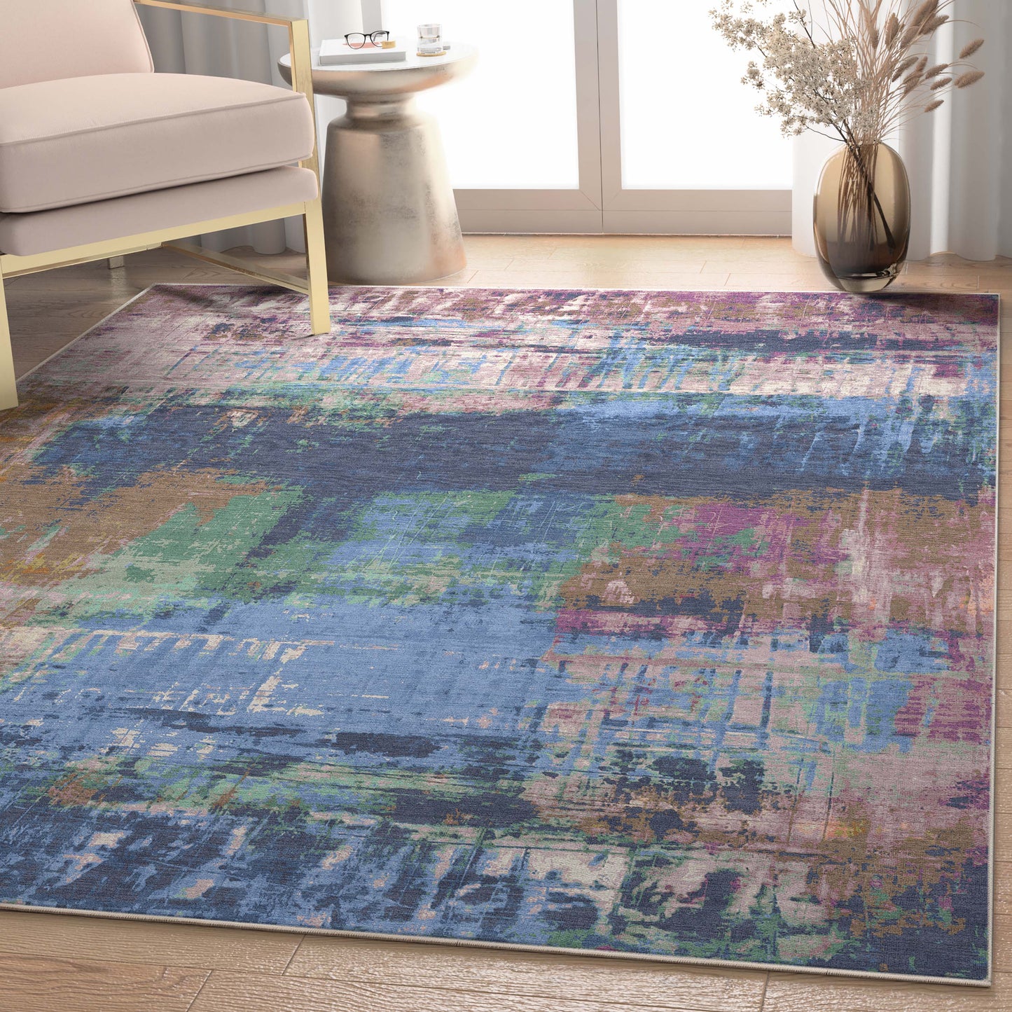 Abstract Mandala Multi Rug W-AB-30A