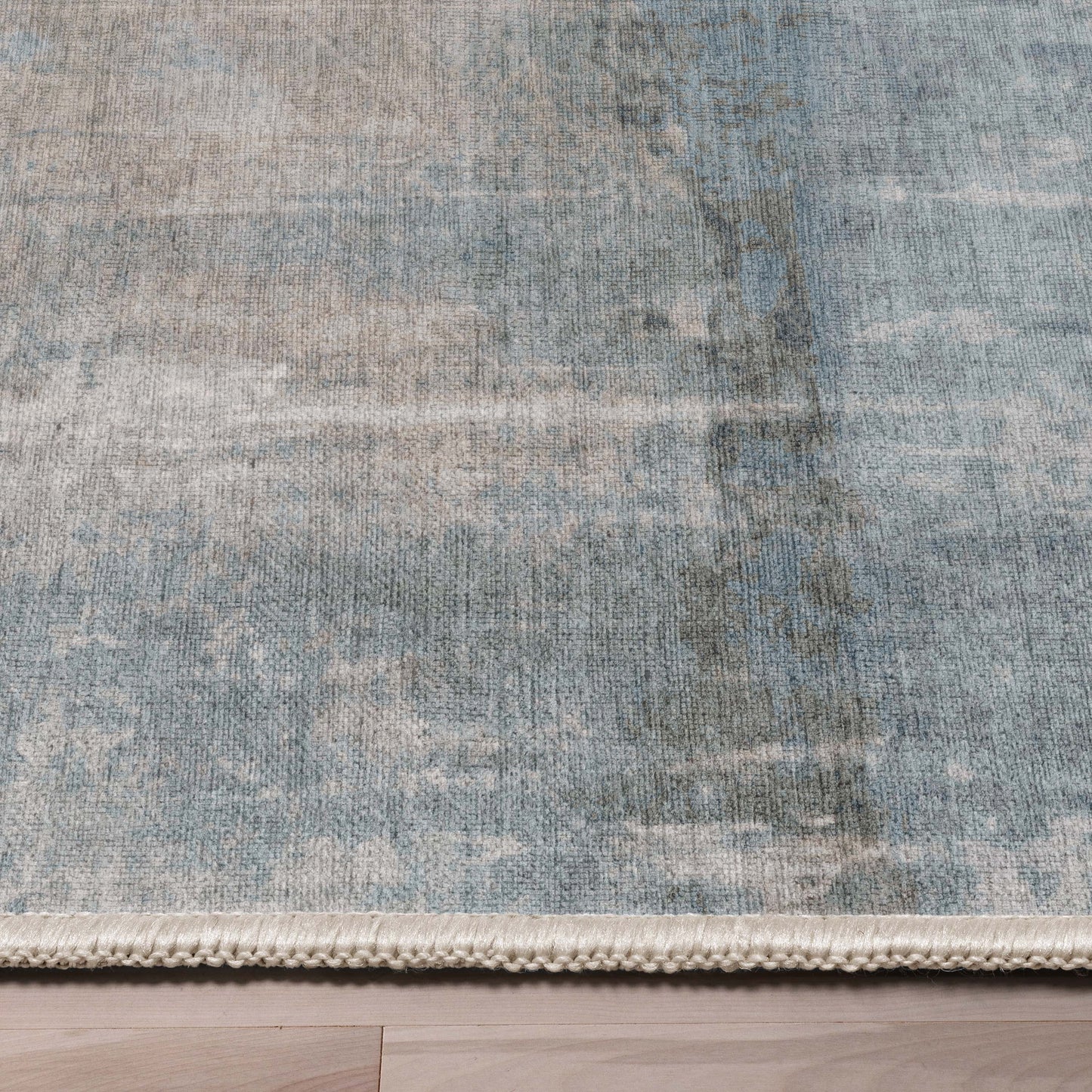 Abstract Mandala Gray Rug W-AB-30B