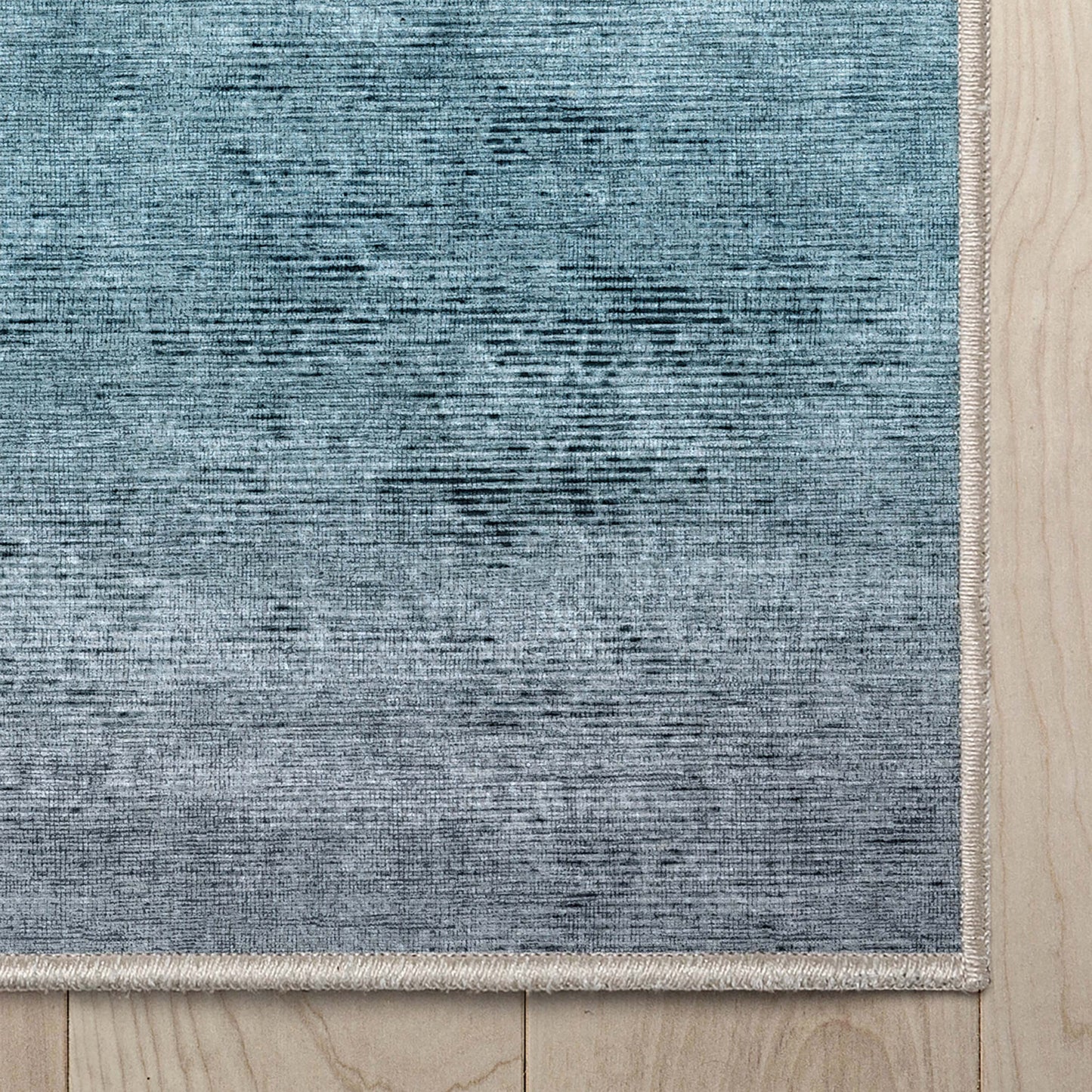 Abstract Sunset Blue Gold Rug W-AB-33C