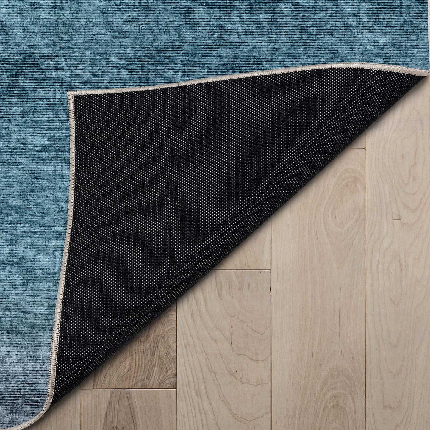 Abstract Sunset Blue Gold Rug W-AB-33C