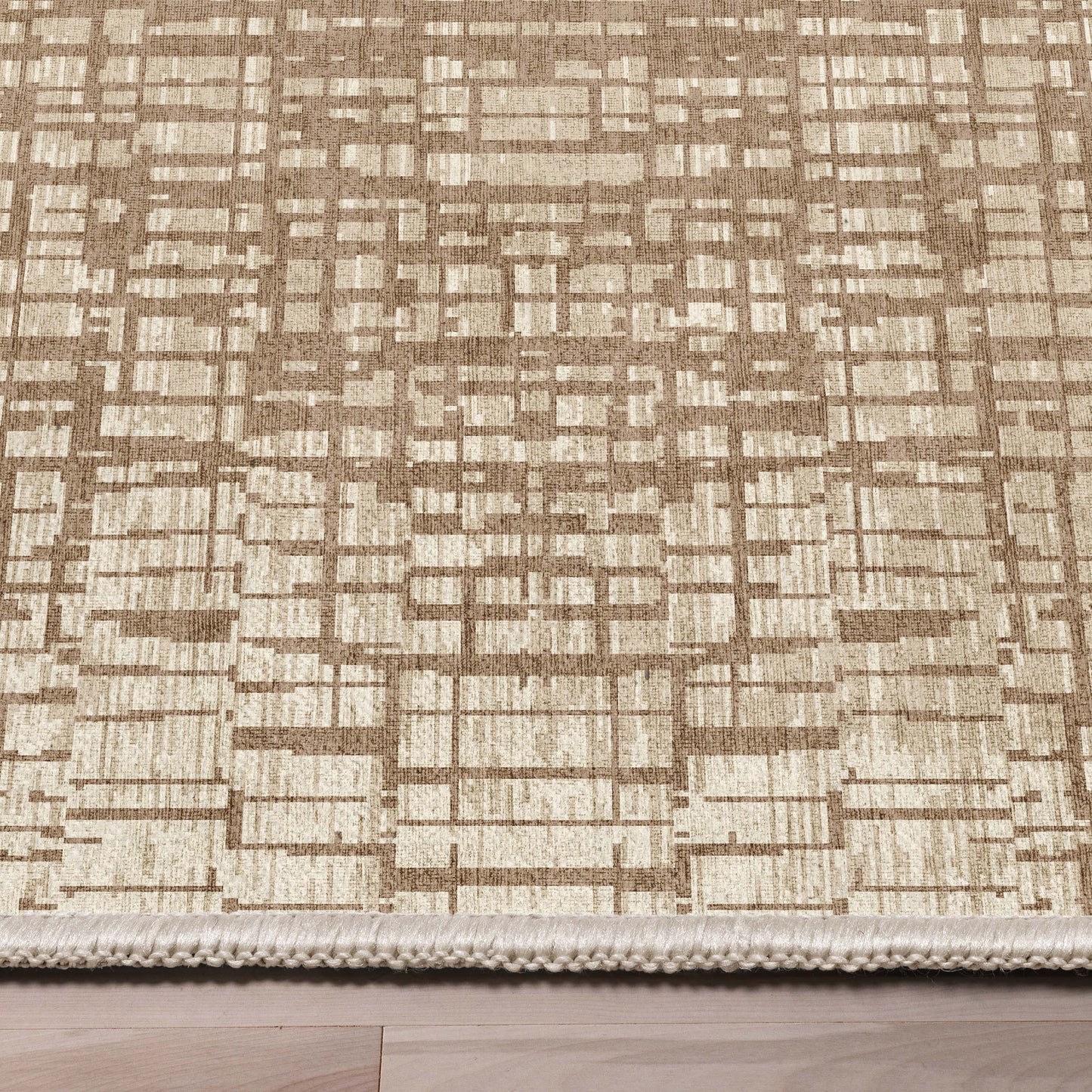 Abstract Nightscape Ivory Rug W-AB-39A