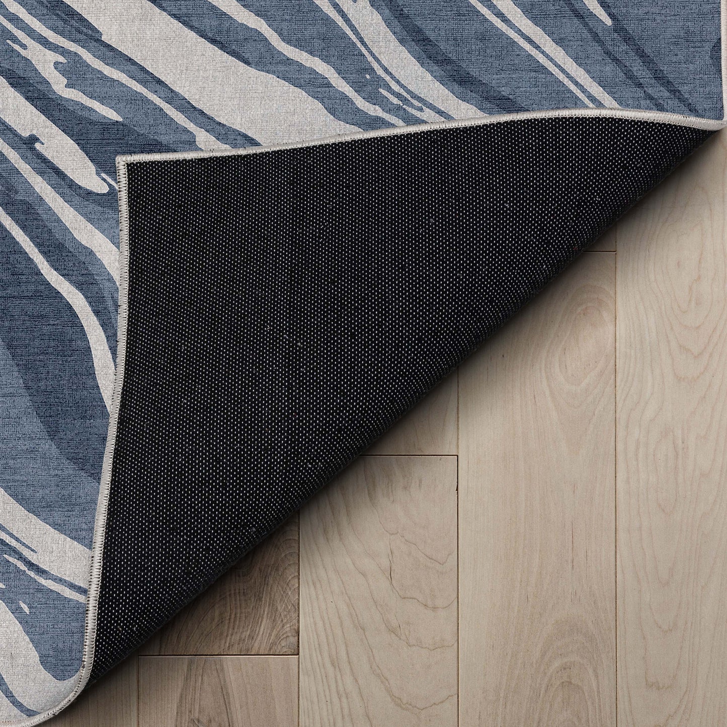 Abstract Harmony Blue Rug W-AB-41B