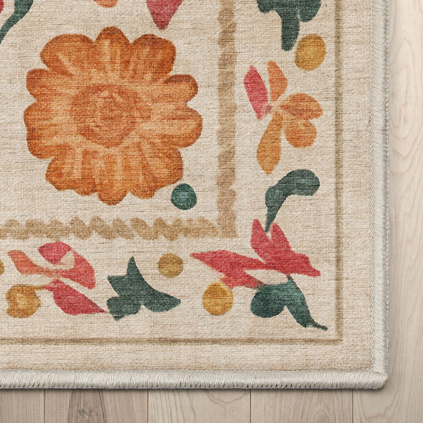 Apollo Suzani Beige Rug W-AID-01A