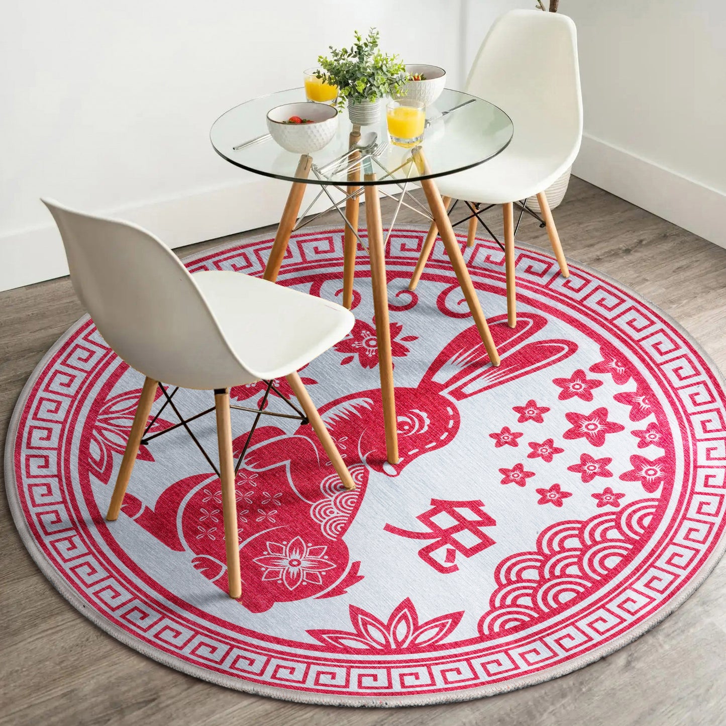 Apollo Chinese Calendar Red Rug W-AP-06A