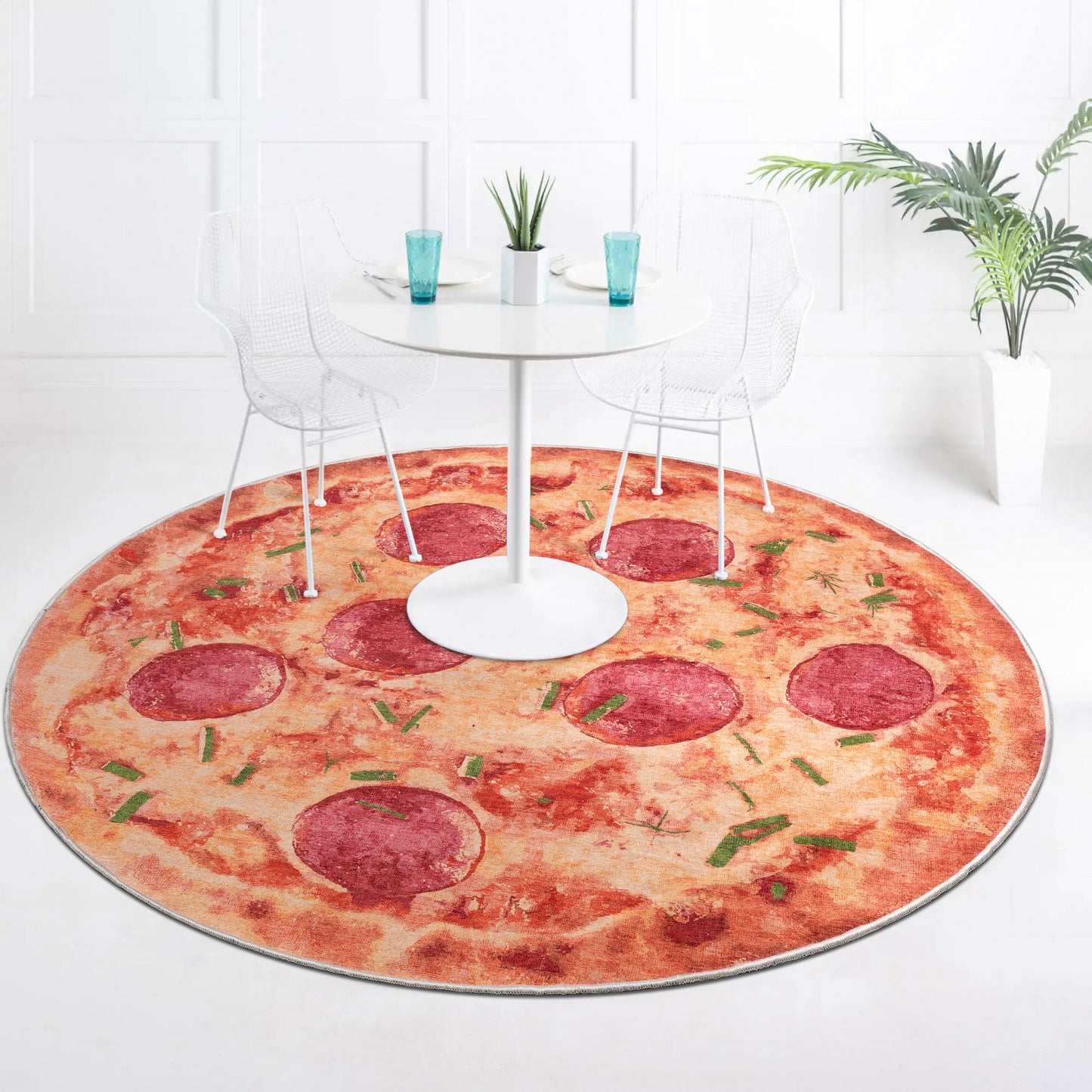 Apollo Pizza Orange Rug W-AP-07A