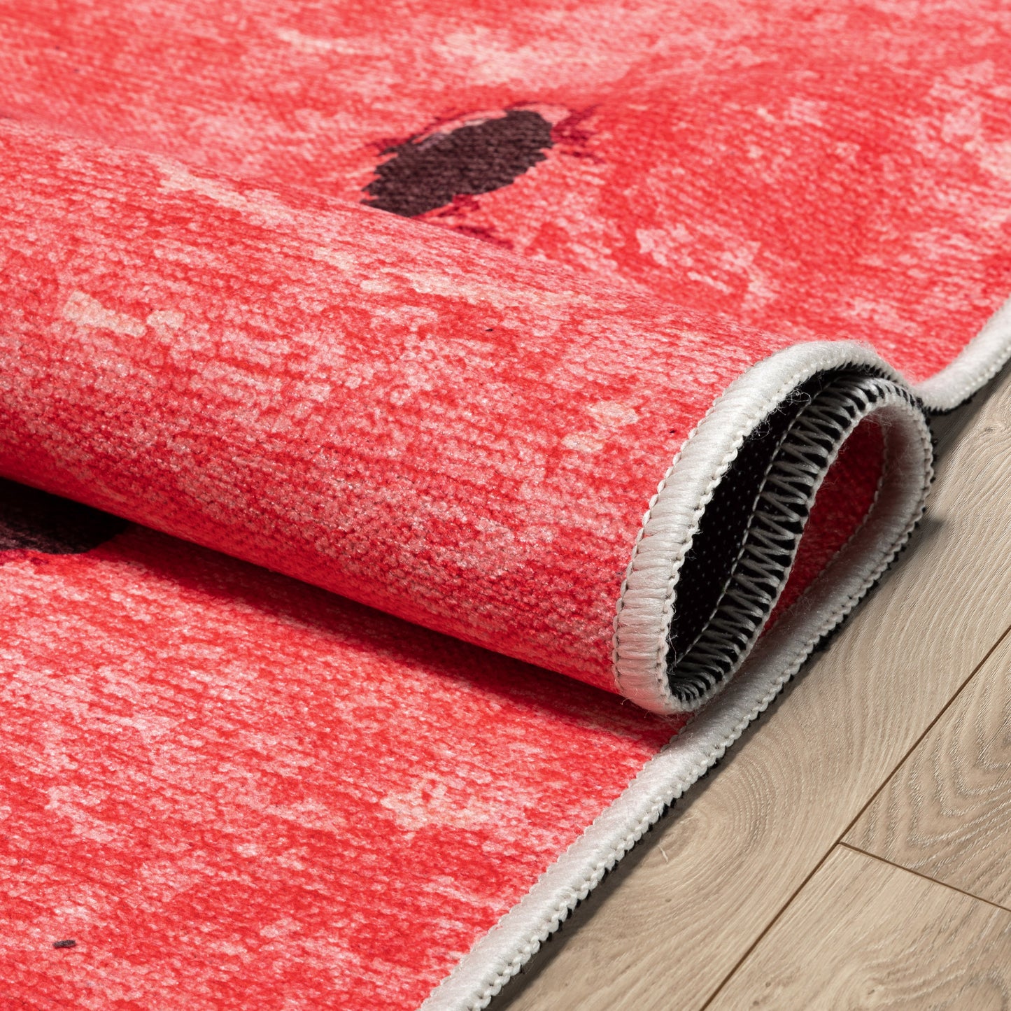 Apollo Half Watermelon Red Lime Rug W-AP-15B