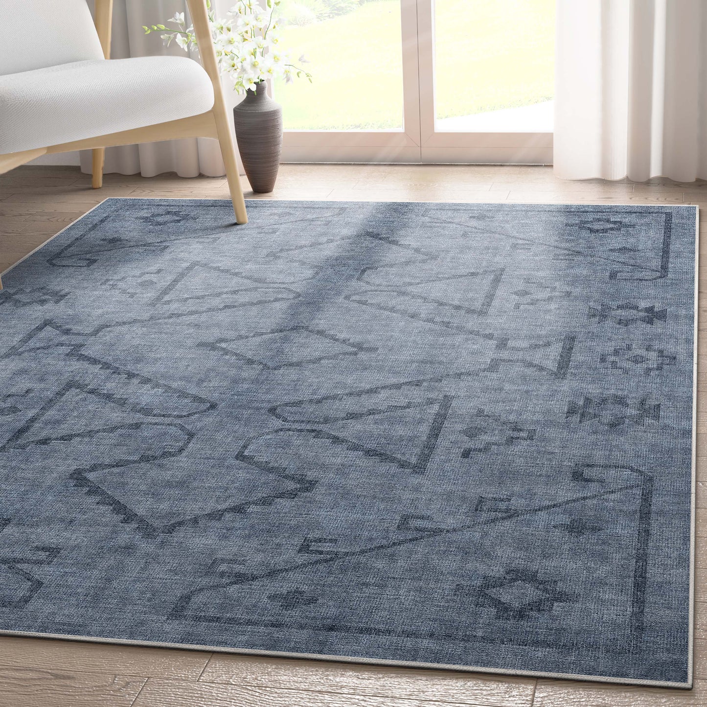 Apollo Bottineau Navy Blue Rug W-AP-34C