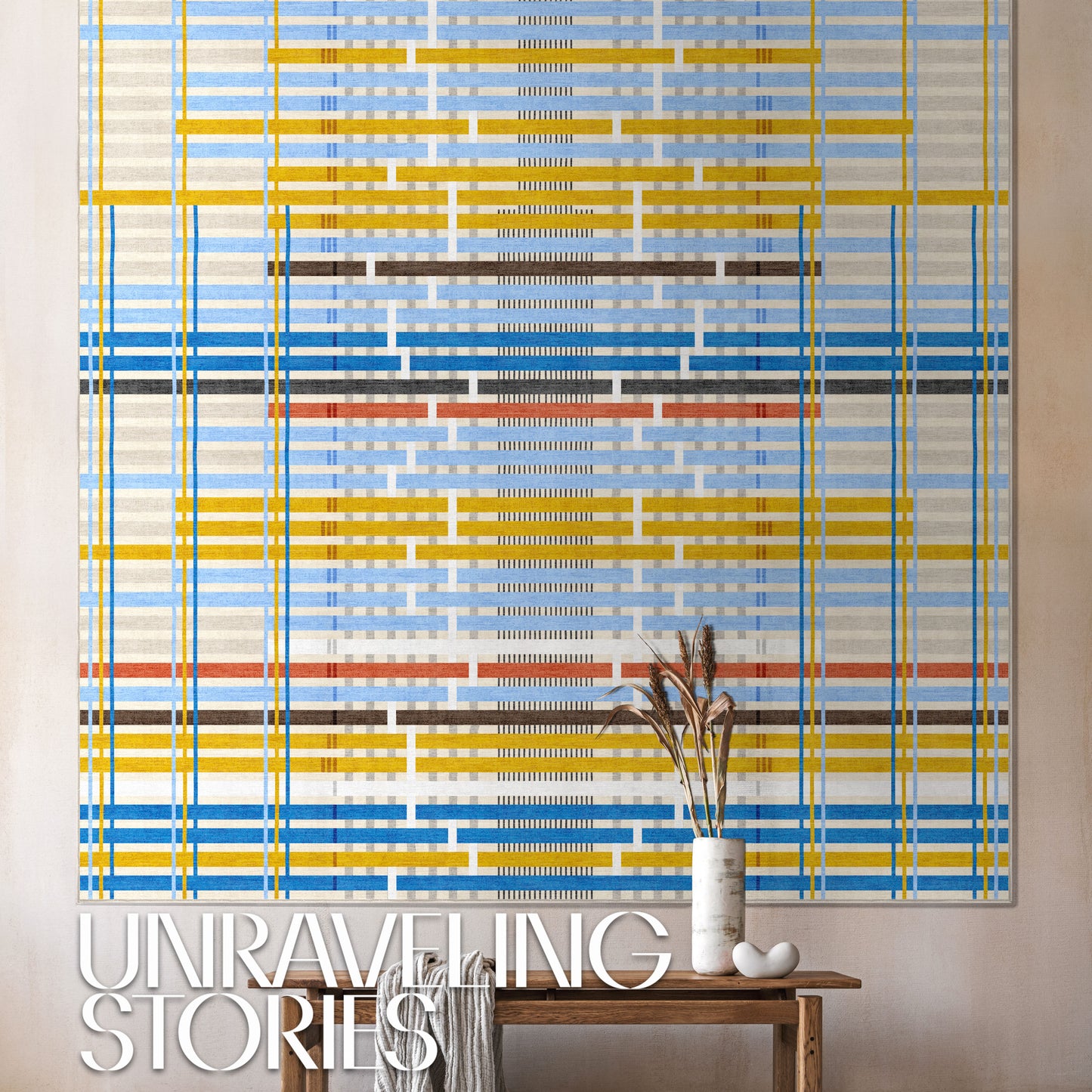 Unraveling Stories by Giorgia Lupi Multi Rug W-AP-60A