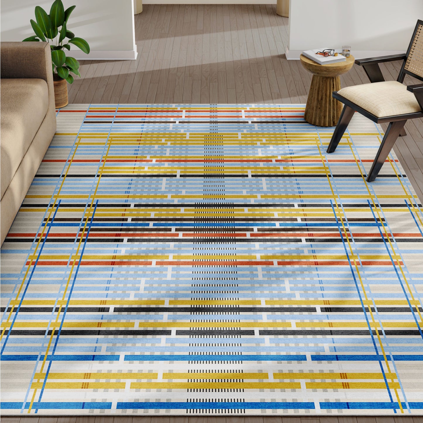Unraveling Stories by Giorgia Lupi Multi Rug W-AP-60A