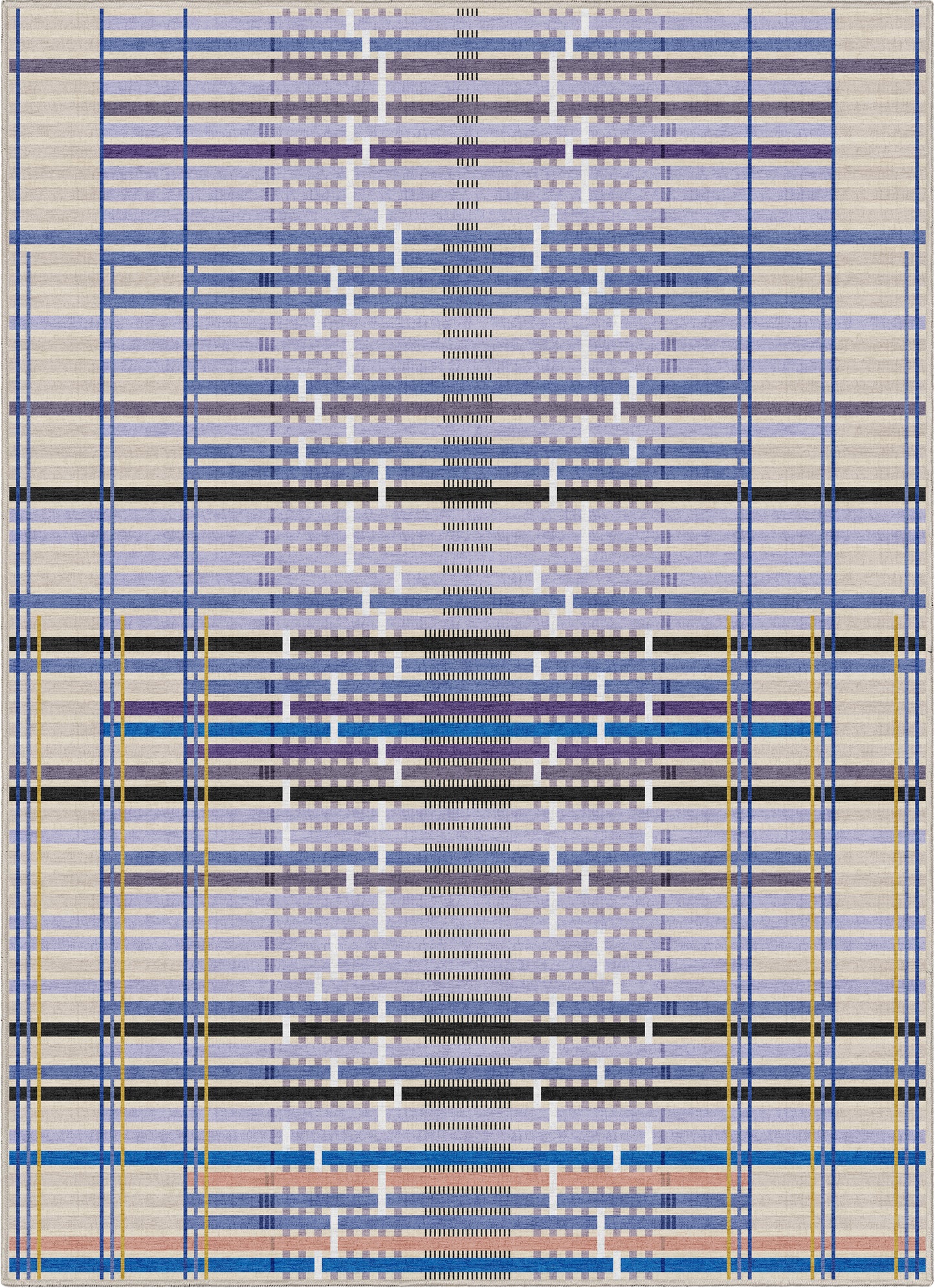 Unraveling Stories by Giorgia Lupi Lavender Rug W-AP-60B