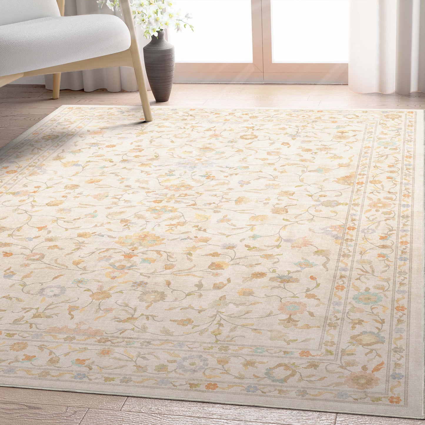 Apollo Yazd Beige Flat-Weave Rug W-AP-74A