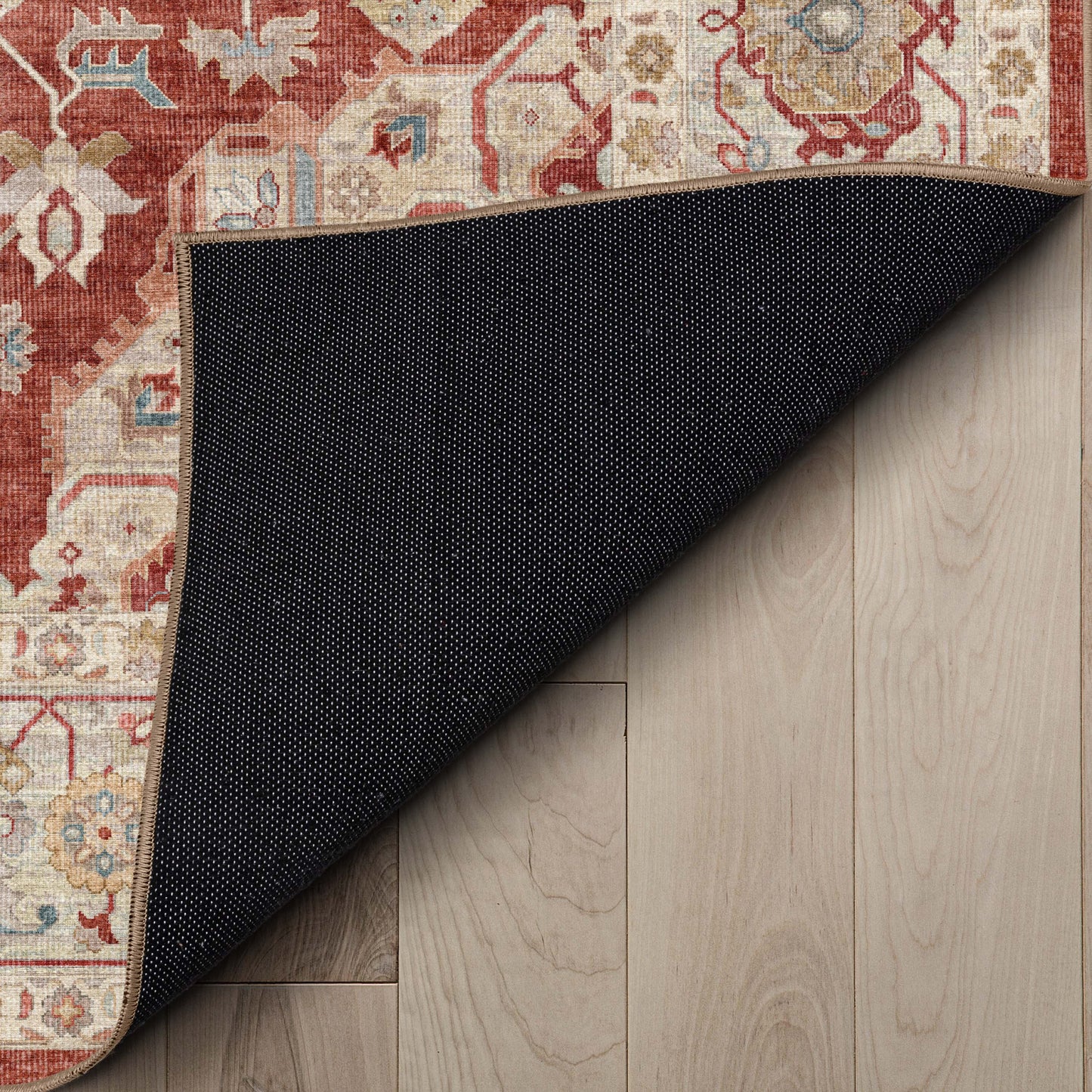 Apollo Summit Red Beige Flat-Weave Rug W-APE-05F