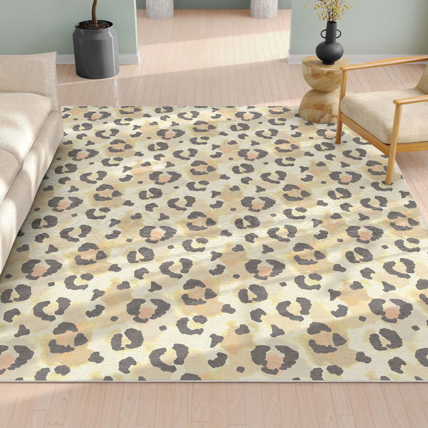 Animal Prints Leopard Beige Rug W-APT-01E