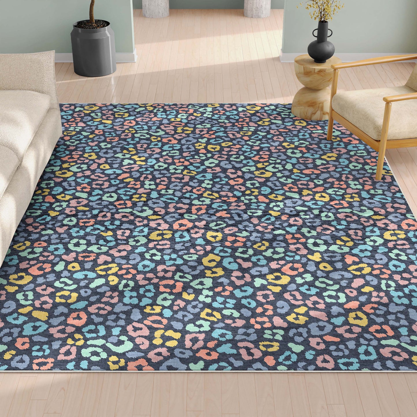 Animal Prints Leopard Multi Rug W-APT-02E