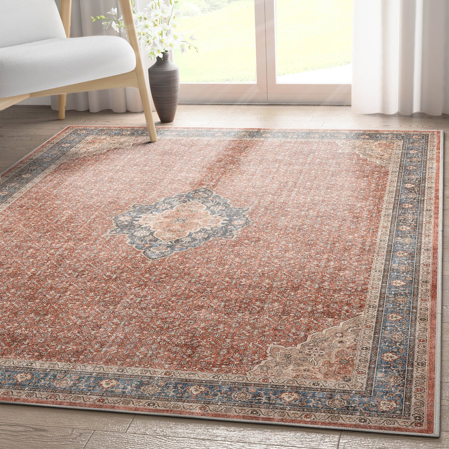 Asha Lilith Red Blue Rug W-AS-06E